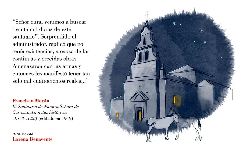 Un robo en el santuario de Carrasconte. FRANCISCO MAYÁN